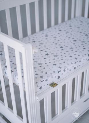 Матрац дитячий baby comfort соня no8 (120*60*8 см) зірочки сірі