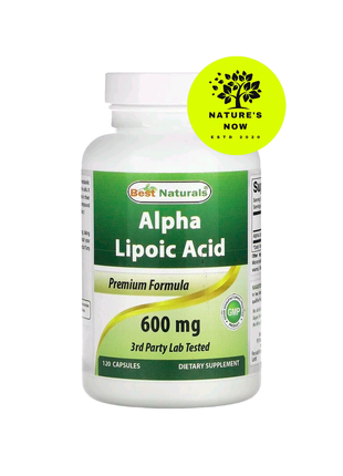 Best naturals альфа ліпоєва кислота 600 мг — 240 капсул/сша