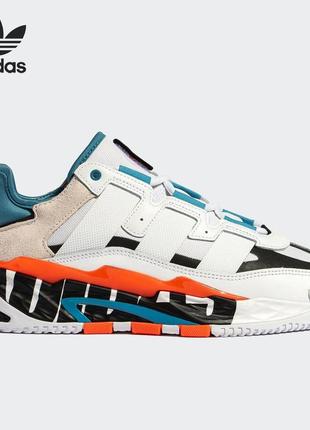 Оригінал жіночі кросівки adidas niteball cloud white / solar red3 фото