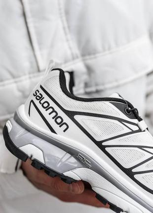 Мужские весенние спортивные кроссовки в стиле salomon xt 6 white саломон белые 41-455 фото