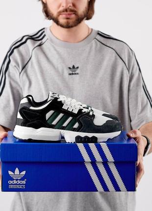 Мужские кроссовки adidas originals zx torsion white green8 фото