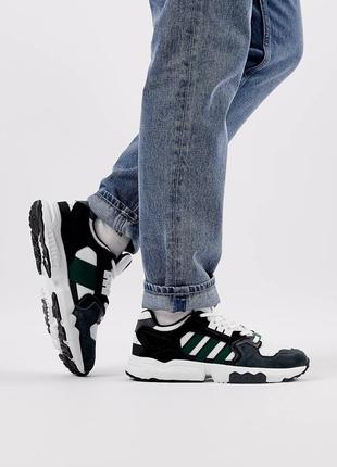 Мужские кроссовки adidas originals zx torsion white green9 фото