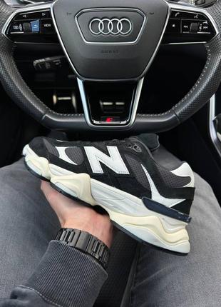 Чоловічі кросівки new balance 9060 black white2 фото