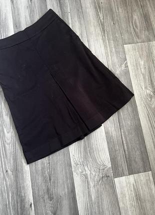 Коричнево шоколадная юбка-миди со сборкой3 фото