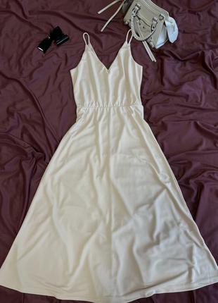 Нежная миди-платье на бретелях h&amp;m3 фото