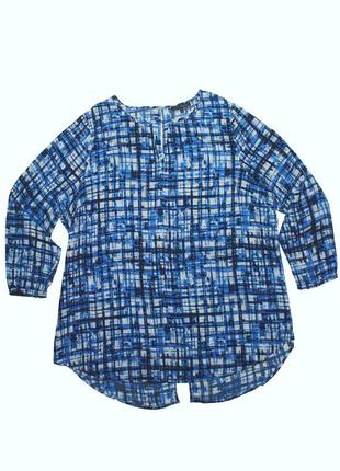 Шифоновая блуза-туника большой размер6 фото