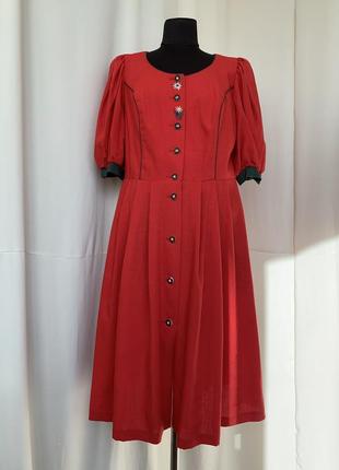 Дирндль баварское альпийское платье с фартуком винтаж октоберфест5 фото