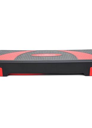 Степ-платформа 3-ступенчатая cornix 78 х 29 х 10-20 см xr-0185 black/red3 фото