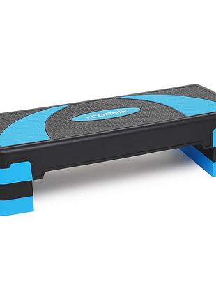 Степ-платформа 3-ступенчатая cornix 78 х 29 х 10-20 см xr-0186 black/blue