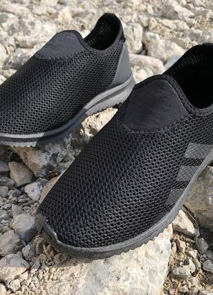 Чоловічі текстильні кросівки сітка 44 розмір. літні кросівки із сітки. модель 56582. колір: чорний7 фото