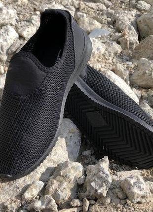Чоловічі текстильні кросівки сітка 44 розмір. літні кросівки із сітки. модель 56582. колір: чорний9 фото