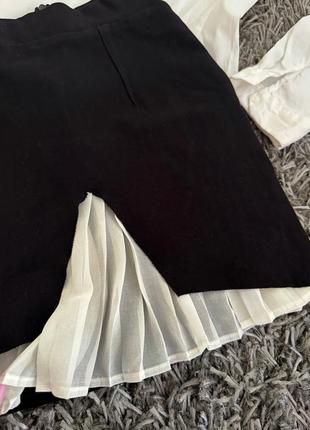 Стильная юбка zara в стиле old money5 фото