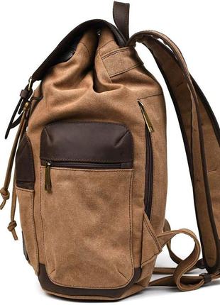 Канвас рюкзак-мішок tarwa rcc-0010-4lx зі шкірою крейзі хорс3 фото