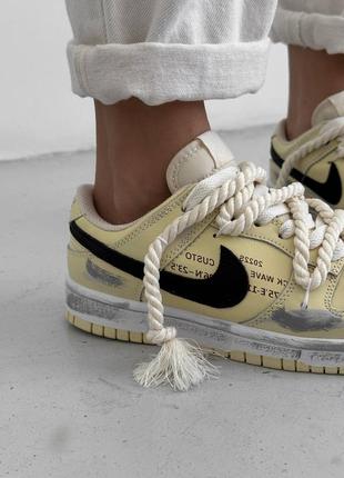 Кроссовки nike sb dunk low yellow.7 фото