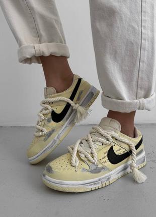 Кроссовки nike sb dunk low yellow.3 фото