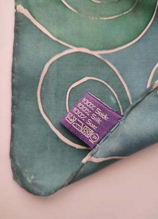 Шелковый платок ideen in stoff 100% шелк батик, шов роуль