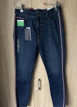 Женские синие джинсы с лампасами Glove tommy hilfiger оригинал ,27-28р
