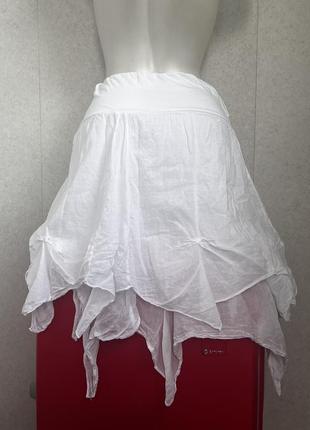 Юбка асимметричная юбка двухслойная2 фото