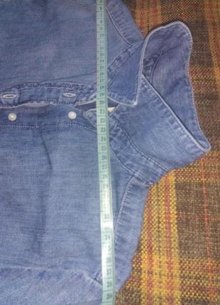 Рубашка женская тоненькая джинсовая5 фото