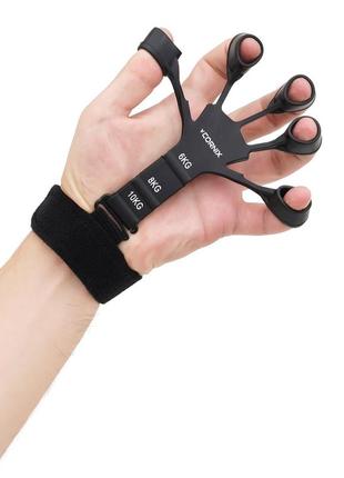 Эспандер для пальцев и запястья cornix finger gripper 6-10 кг профессиональный xr-02212 фото