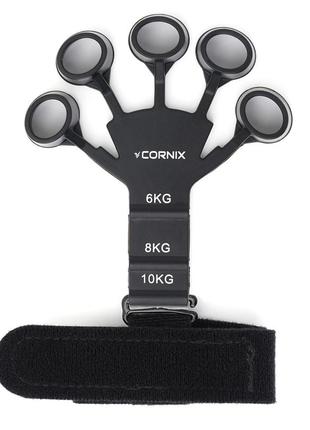 Эспандер для пальцев и запястья cornix finger gripper 6-10 кг профессиональный xr-02211 фото