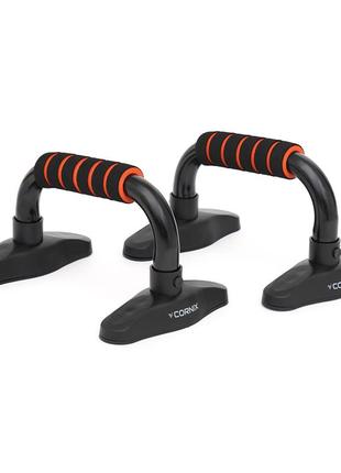 Упоры для отжиманий cornix push-up bars xr-0168 black/orange1 фото