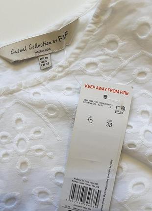 Сукня , біле по білому,  вишивка, uk 10,  великобританія5 фото