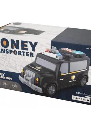 Дитячий сейф-копилка машина скарбничка money transporter 589-11b bn shop2 фото