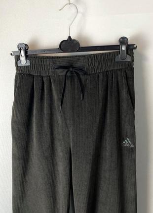 Оригинальные брюки adidas hyperglam rib velour flared leg pants размер s5 фото