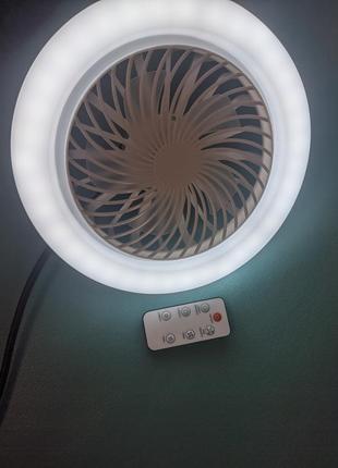 Светильник с вентилятором на пульту3 фото
