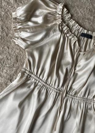 Сукня міні в білизняному стилі5 фото