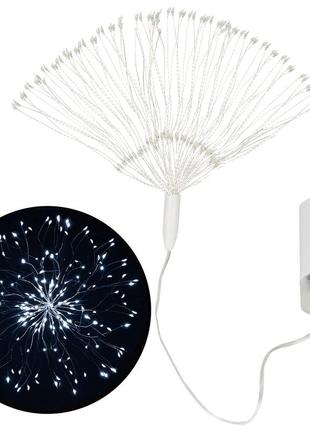 Гирлянда фейерверк на батарейках springos 3d 100 led cl0182 cold white