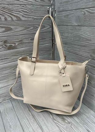 Сумка шопер в стилі zara6 фото