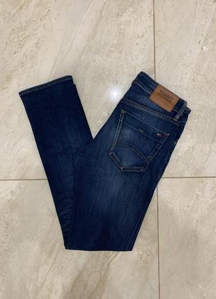 Чоловічі джинси штани tommy hilfiger jeans сині класичні
