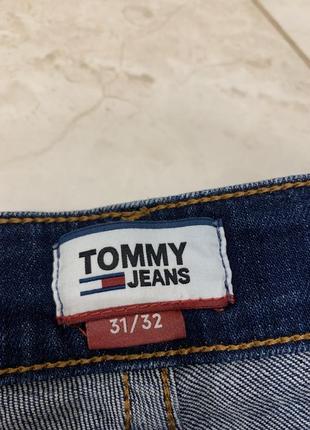 Мужские джинсы брюки Tommy hilfiger jeans синие классические7 фото
