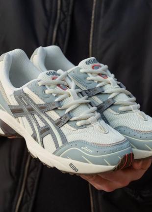 Asics gel  1090 white blue2 фото