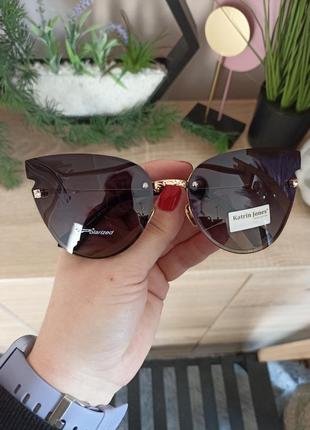 Женские поляризованные солнцезащитные очки "кошки"5 фото
