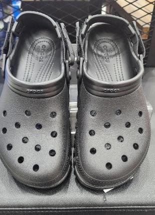 Крокс дуэт ii клог черные crocs duet max ii clog black4 фото