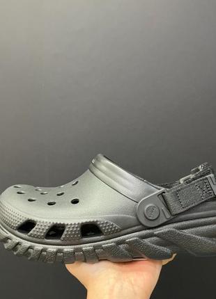 Крокс дует ii клог чорні crocs duet max ii clog black7 фото