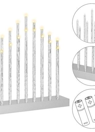 Декоративный светильник (подсвечник) на батарейках springos 17 led cl08524 фото
