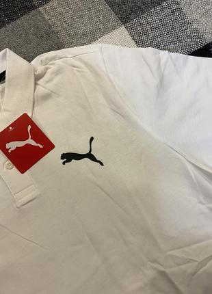 Біле чоловіче поло puma essential men's jersey polo нове оригінал сша8 фото