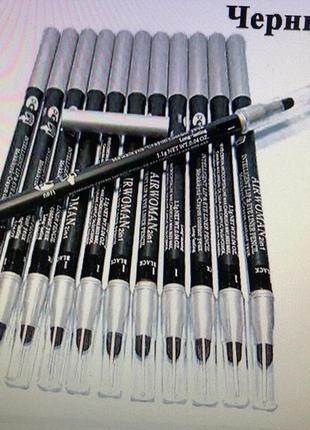 Олівець для очей та брів чорний1 фото