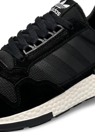 Мужские кроссовки adidas originals zx 500 black white5 фото