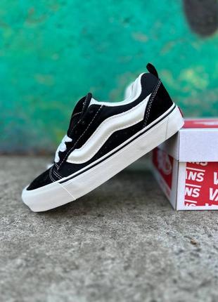 Круті жіночі кеди vans knu skool black white чорно-білі9 фото