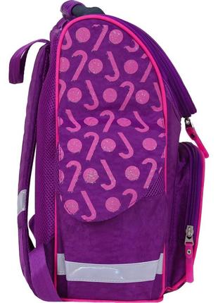 Рюкзак шкільний каркасный с фонариками  успех 12 л. фіолетовий 409 (00551703)3 фото