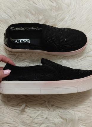 Слипоны в стразах guess