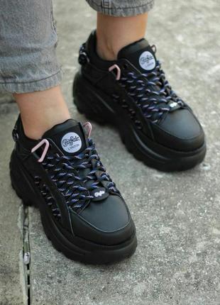 Шикарні кросівки buffalo london black кроссовки ботинки черевики
