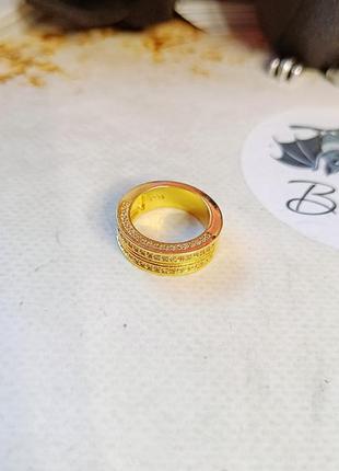 Крупное кольцо серебро 925 проба у маленькие кристаллики5 фото