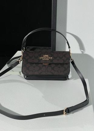 Сумка кожаная в стиле coach6 фото