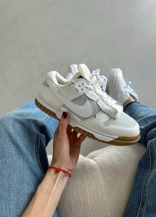 Кросівки nike air dunk low jumbo white2 фото